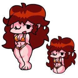 accurate_art_style auburn_hair big_ass cute fat_ass friday_night_funkin girlfriend_(friday_night_funkin) gold_bikini golden_bikini hourglass_figure medium_breasts newgrounds shortstack small_breasts tagme thicc_thighs thick_ass thick_hips thick_legs thick_thighs