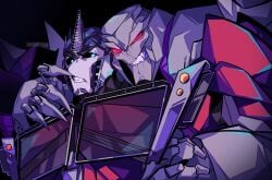 2boys male male_only megatron optimus_prime robot transformers transformers_prime yaoi