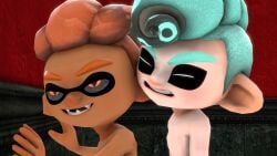 anal blowjob cum_in_mouth cum_inside danger(oc) gay gay_sex inkling inkling_boy male octoling octoling_boy on penetration_from_behind sfm source_filmmaker splatoon splatoon_3