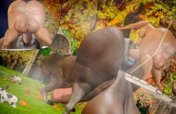 ambiguous_gender anus anus_focus ass_focus autumn big big_ass big_butt big_butthole big_penis brown_hair brown_mane brown_skin butt_focus comic_panel dark_skin donut_anus feral feral_on_human grabbing_ass grabbing_from_behind horse horse_anus horse_tail horsecock huge_balls huge_butt huge_cock human human_on_feral humanoid_genitalia humanoid_penis hyper_anus hyper_ass hyper_balls hyper_penis imminent_sex insertion larger_feral mmmano musk musk_clouds musky_balls musky_butt musky_cock naked neck night nonbinary nonbinary_(lore) nude outdoor_nudity outdoors overwatch overwatch_2 penetration penis_in_ass penis_on_ass rear_view short_hair side_view sideboob sloan_cameron smaller_human tattoo thick_ass thick_penis thick_thighs venture wide_ass