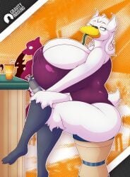 big_breasts breasts cleavage female furry gravityinbound huge_breasts tagme thick_thighs wide_hips