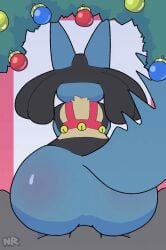 2024 2d_animation ambiguous_gender ambiguous_penetrated anal anal_sex animated ass big_butt blue_body blue_fur canid canine christmas erection first_person_view frame_by_frame fur generation_4_pokemon genitals hi_res holidays loop lucario male male/ambiguous male_penetrating male_penetrating_ambiguous male_pov mammal nightmareroa nintendo on_bottom on_top penetrating_pov penetration penile penile_penetration penis penis_in_ass pokemon pokemon_(species) rear_view reverse_cowgirl_position sex short_playtime