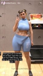 3d 3d_(artwork) abs big_penis bulge capcom chun-li erection fake_screenshot futa_only futanari gym instagram penis prime3dx selfie smartphone social_media solo solo_futa street_fighter street_fighter_6