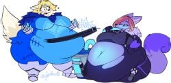 bbw big_breasts breasts female furry huge_breasts overweight raven_team_leader_(cosplay) synthosad tagme thick_thighs weight_gain wide_hips