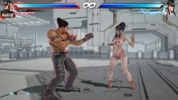 breasts game_screenshot gameplay_mechanics in_game kazumi_mishima kazuya_mishima micro_bikini mod mother_and_son namco tekken tekken_7