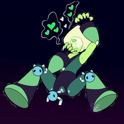 cartoon_network fingering flask_robonoid_(steven_universe) gem gem_(species) green_skin heart limb_enhancers machine mechanical peridot_(steven_universe) robot sex sigma_enigma steven_universe warp_tour_(steven_universe)