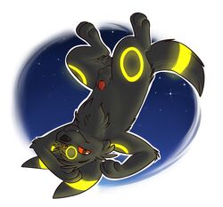 dark-ice eeveelution fur furry_ears furry_tail glowing male nintendo penis pokemon poking_out sheath tail teasing umbreon umbrii video_games