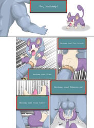 ! anthro anthro_on_feral anus ass balls barefoot biceps buckteeth close-up close_combat_(pokémon_move) comic cum cum_inside cum_on_anus cum_on_ass cum_on_ground cum_on_penis cum_on_pussy cum_on_tail dialogue english_text erection female feral fury_attack_(pokémon_move) gameplay_mechanics interspecies machamp male mammal manly mating_press messy muscles nintendo nude open_mouth orgasm penetration penis pokemon pokemon_(species) pokemon_battle pokemon_move pussy pussy_juice rape rat rattata rodent round_ears sex size_difference slam_(pokémon_move) spread_legs spreading stomach_bulge straight submission_(pokémon_move) text tongue tongue_out vaginal_penetration whiskers winick-lim zoophilia