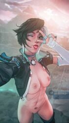 1girls 3d 3d_(artwork) black_hair female female_focus female_only heterochromia hobbyr34 kenjjoo light-skinned_female light_skin luna_snow luna_snow_(marvel_rivals) marvel marvel_comics marvel_rivals multicolored_hair nude nude_female partially_clothed solo solo_female solo_focus white_hair