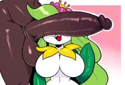 1boy 1boy1girl 1girls ai_generated big_penis cant_see_the_haters duo female furry game_freak human_on_anthro lilligant meme mullon nintendo novelai penis penis_covering_eyes pokemon pokemon_(species) pokephilia straight