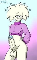 femboy femboy_only penis puffle puffledreemurr sweater white_fur