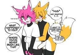 absurd_res alexaxes anthro aroused ass balls biped bodily_fluids canid canine comic duo erection foreskin fox genitals glans hi_res humanoid_genitalia humanoid_penis kunfen male male/male male_anthro mammal penis sweat unretracted_foreskin