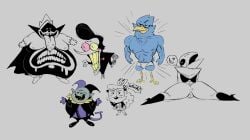 00ketsui 1girls 2024 2d 2d_(artwork) 2d_artwork 5boys berdly big_ass big_muscles deltarune grey_background jevil_(deltarune) king_(deltarune) male_focus muscular muscular_male no_sex oc original_character queen_(deltarune) simple_background spamton_g_spamton tagme