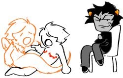 3boys alien alien_humanoid aradidnt bird_humanoid bird_wings black_hair black_hair_male colored_skin consensual_cuckold cuck cuckkat cuckold cuckolding dave_strider davesprite feathered_wings feathers gay grey_skin homestuck homestuck_sprite homestuck_troll horn horns humanoid karkat_vantas male male_focus male_only meme meme_format selfcest short_hair short_hair_male tail troll yaoi