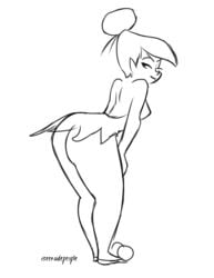 1girls animated ass ass_shake big_ass big_butt butt dat_ass disney disney_fairies fairy female iseenudepeople monochrome peter_pan_(disney) rough_sketch sketch solo tinker_bell twerking