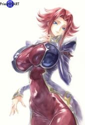 1girls ai_generated big_breasts blue_eyes busty code_geass color female female_focus female_only huge_breasts kallen_stadtfeld large_breasts priestofart red_hair short_hair simple_background solo solo_female solo_focus tagme tagme_(artist) tagme_(character) thick_thighs thin_waist white_background wide_hips