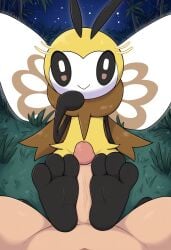 ai_generated feet foot_play footjob happy pawjob paws pokemon pokemon_(species) pov ribombee trainer uncensored