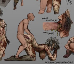 1boy 1boy1girl 1girls adiris anal ass big_ass big_breasts bigger_female blowjob breasts brown_hair cock corpse couple cum cum_in_ass cum_inside dbd dead_by_daylight doggy_style feet female headgear kneeling leaking legs looking_back looking_pleasured male male/female male_human/female_undead nipples oral oral_penetration penis priestess sex short_hair simple_background smaller_male tall_female taller_female the_plague thighs undead undevoted x-ray