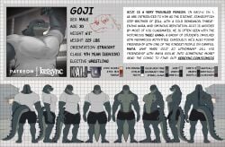 artist_request bara bara_tits barazoku big_pecs character_sheet godzilla godzilla_(series) muscular muscular_male pecs reference_image