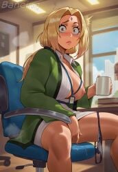 1girls ai_generated bancinq big_breasts blonde-haired_female blonde_female blonde_hair blonde_hair_female blush blush_lines blushing_at_viewer blushing_female breasts breasts_out busty busty_female caught caught_masturbating female female_focus female_only fingering fingering_pussy fingering_self light-skinned_female light_skin long_hair looking_at_viewer masturbating masturbation mug naruto naruto_(series) nipples no_bra only_female orange_eyes panties pussy_juice pussy_juice_drip solo solo_female solo_focus steam steaming_body steamy sweat sweatdrop sweating sweaty sweaty_body tsunade