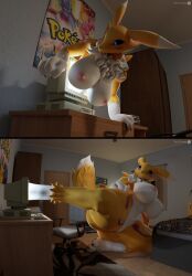 1girls 3d animal_humanoid anthro ass beastkin beastkin_digimon big_ass big_breasts big_thighs biped breasts curvaceous curvy curvy_figure digimon digimon_(species) female female_fox female_only fox fox_girl fox_humanoid furry furry_breasts furry_female hips hourglass_figure huge_ass huge_breasts huge_thighs humanoid large_ass large_breasts large_thighs legs mature mature_female renamon slim_waist thick thick_ass thick_hips thick_legs thick_thighs thighs tinytoaster voluptuous waist white_fur white_hair wide_ass wide_hips wide_thighs yellow_fur