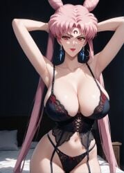 1girls 2d ai_generated ass big_ass big_breasts bishoujo_senshi_sailor_moon black_lady black_moon bra breasts breasts_bigger_than_head bun curvaceous curvaceous_female curvaceous_figure curvy curvy_figure double_bun high_quality hourglass_figure huge_breasts inviting_to_sex large_breasts light-skin light-skinned_female lingerie lips mature mature_female mature_woman milf milf-master mommy pale-skin pale-skinned_female panties pink_hair posing red_eyes sagging_breasts seductive seductive_look sexy_pose shiny_skin stable_diffusion tagmeo thick_ass thick_butt thick_thighs thighs twintails underwear wide_hips