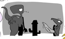 1ambiguous 1boy 1girls 2boys ambiguous_gender anthro anthro_on_anthro anthro_only anthrofied big_ass big_butt big_penis bulge bulge_peek cactus coldcolor_(artist) desert dinosaur dinosaur_(google_chrome) dinosaur_tail drawpile drawpile_(artwork) feral google google_chrome google_doodle gravel_pit_(artist) gray_background gray_body grayscale grey_background grey_body grey_skin grey_tail greyscale huge_ass huge_cock imminent_sex leaking leaking_cum leaking_penis leaking_precum looking_at_another looking_at_partner looking_at_penis looking_down looking_up monochrome monochrome_background monochrome_characters no_internet phallic phallic_imagery phallic_looking phallic_reference phallic_symbol precum precum_drip precum_on_penis precum_string presenting presenting_penis pterodactyl pterodactylus pterosaur showing_off showing_penis simple_background simple_coloring size_difference small_but_hung smaller_male stocky_(artist) tentacle tentacle_penis thick thick_ass thick_butt thick_hips thick_legs thick_penis thick_tail thick_thighs unusual_anatomy unusual_genitalia unusual_penis