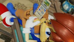 1boy 1girls 3d 3d_(artwork) anthro anthro_female anthro_male anthro_on_anthro anthro_only archie_comics areolae blue_eyes blue_fur boots breast_grab breasts breasts_out chipmunk clothed clothing duo eulipotyphlan female first_person_view fur furry furry_female furry_male gloves grabbing_breasts ground_squirrel hedgehog looking_at_viewer looking_back looking_back_at_viewer male male/female male_pov mammal nipples on_lap pov red_hair sally_acorn sciurid sega shoes sonic_(series) sonic_the_hedgehog sonic_the_hedgehog_(archie) sonic_the_hedgehog_(comics) sonic_the_hedgehog_(series) squirrel ssawnds straight vest white_gloves
