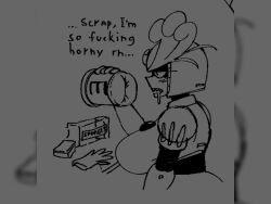 1futa artificial_vagina balls big_penis breasts clothed clothing comic_dub cum dialogue dickgirl erection futa_only futanari huge_cock humanoid humanoid_penis improvised_sex_toy intersex low-angle_view masturbation mega_man monochrome mostly_clothed nami955 nami955_(va) penis sfx sketch solo sound sound_edit splash_woman submarichamomi2 tagme text thick_thighs video wide_hips
