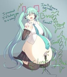 burp burping digested digested_prey digestion digestion_noises hatsune_miku kagamine_rin megurine_luka mi11efeui11e microphone same_size_vore soft_vore unwilling unwilling_prey unwilling_vore vocaloid vore vore_belly