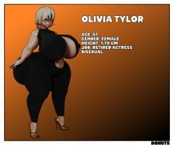 1girls 3d 3d_render artist_name ass big_ass big_breasts biography bisexual black_dress blonde_hair blonde_hair_female blue_eyes breasts case8001 character_sheet chubby chubby_female description dress female glasses golden_high_heels hi_res high_heels huge_ass milf model_sheet mommy oc older_female olivia_(case8001) original original_character simple_background solo solo_female