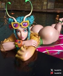 3d ass big_ass big_breasts big_butt blender breasts mantis_(marvel) mantis_(marvel_rivals) mantis_(oceanic_harmony) marvel marvel_comics marvel_rivals tagme tekonsfw