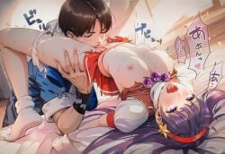 ai_generated athena_asamiya cunnilingus female_orgasm king_of_fighters king_of_fighters_97 kof psycho_soldier sie_kensou snk tongue_fucking