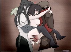 1girl2boys 1girls 2boys ahe_gao anal anal_sex ass big_penis boots carrying_partner cum cum_in_ass cum_in_pussy cum_inside deadlock demilight double_penetration drifter_(deadlock) female fmm_threesome grabbing_ass grabbing_waist group group_sex high_heels lifting_person looking_pleasured mina_(deadlock) mmf_threesome mythological_creature occult_symbol orgy pale-skinned_female pale_skin red_eyes sandwich_position sandwiched sharp_teeth standing standing_sex thick_thighs thigh_boots thighhighs thighs vaginal_penetration vaginal_sex vampire victor_(deadlock)