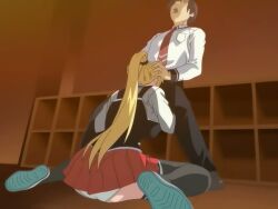 00s 1boy 1girls 2006 after_sex anal_fingering animated anime_screenshot ass bible_black bible_black_only black_thighhighs blonde_hair bouncing_breasts bow bowtie breasts classroom closed_eyes clothed_sex cowgirl_position cum cum_in_container cum_in_cup cum_in_mouth cum_on_body cum_on_hands cup fellatio female female_pubic_hair femdom fingering grabbing_another's_breast grabbing_own_breast groping handjob high_ponytail large_breasts licking licking_penis long_hair necktie nipples no_bra no_panties open_clothes open_mouth open_shirt oral orgasm out-of-frame_censoring panties penis ponytail pubic_hair purple_eyes pussy pussy_juice red_skirt riding saeki_kaori school school_uniform sex shirt sideboob sidelocks skirt smile sound spread_legs straddling straight tagme testicle_grab testicles thighhighs trembling uncensored underwear vaginal_penetration video virgin white_shirt window