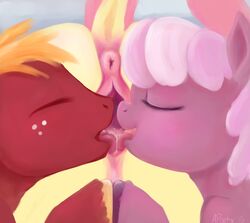 anatomically_correct anatomically_correct_pussy animal_genitalia anus aponty big_macintosh_(mlp) bisexual cheerilee_(mlp) closed_eyes cunnilingus dock earth_pony equine equine_pussy female feral feral_on_feral fluttershy_(mlp) french_kiss friendship_is_magic gaping gaping_pussy group group_sex hooves horse kissing male mammal my_little_pony oral pony puffy_anus pussy sex threesome