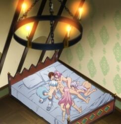 1boy 4girls all_fours all_naked anime big_breasts chandelier ending episode_12 flare_arlgrande_jioral kaifuku_jutsushi_no_yarinaoshi keyarga_(redo_of_healer) kureha_clyret medium_breasts naked naked_female naked_male norn_clatalissa_jioral orgy orgy_sex petite_female pink_hair preparation redo_of_healer screenshot setsuna_(redo_of_healer) sex_slave silver_hair sisters slave_girl small_breasts teenager tnk_(company) wolf_girl