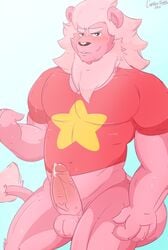 1boy anthro anthrofied balls biceps cartoon_network claws clothing cum cum_on_penis erection feline foreskin furry lion lion_(steven_universe) looking_at_viewer male male_only mammal mane manly muscles navel orgasm partially_retracted_foreskin pecs penis precum ringersoul sharp_claws shirt smile solo standing steven_universe teeth thecaptainteddy thick_thighs uncut vein veiny_penis