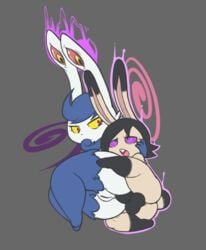 aintsmart anal anal_sex ass balls dumbun female fur hair hypnosis lagomorph male mammal meowstic mind_control nintendo original original_character penetration penis pokémon_(species) pokemon pussy rabbit sex straight video_games