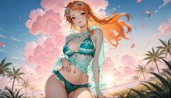 ai_generated bikini female female_only nami_(one_piece) one_piece only4uart