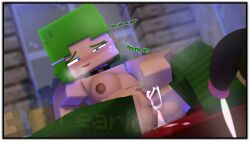 after_sex horny_female lou_(pearickmc) minecraft pearickmc pussy_juice pussy_juice_drip