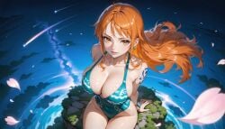 ai_generated female female_only nami_(one_piece) one_piece only4uart swimsuit