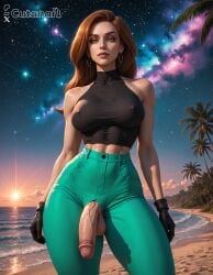 1futa abs ai_generated balls big_balls big_breasts breasts curvy cutanari dickgirl futa_only futanari kim_possible looking_at_viewer nipples nsfw nude penis perfect_body ready_to_fuck small_waist smile solo tan_skin testicles