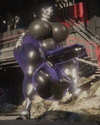 3d big_ass big_breasts big_penis breasts bubble_butt chubby cleavage cock_vore destiny_(game) exo_(destiny) futanari huge_ass huge_breasts huge_cock penis qzk_forte robot robot_girl tagme thick_thighs wide_hips