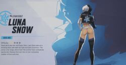 3d animated breasts futa_only futanari game_mod gif girl luna_snow luna_snow_(marvel_rivals) marvel marvel_rivals nude superhero young