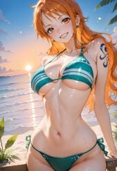 ai_generated bikini female female_only nami_(one_piece) one_piece only4uart