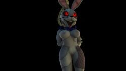 arms_behind_back black_background black_pupils breasts corpse dead eyes five_nights_at_freddy's five_nights_at_freddy's:_security_breach hanged necrophilia nipples pussy rabbit_ears rabbit_nose rabbit_teeth red_sclera simple_background slit_pupils strangled vanny whiskers