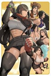 cowboy_hat swimsuit tifa_lockhart zukululuu