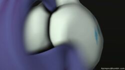 2015 3d animated anthro anthrofied anus apimpnamedcheerilee ass cutie_mark equine female friendship_is_magic furry furry_only horse mammal my_little_pony nude pony pussy rarity_(mlp) rear_view solo source_filmmaker straight_hair