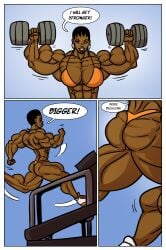 abs ass biceps big_breasts big_muscles black_hair breasts dc_comics female hair large_breasts large_muscles muscles muscular muscular_arms muscular_ass muscular_female muscular_legs muscular_thighs pecs ritualist_(artist) vixen_(dc)